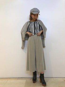 「SpRay（スプレイ）のアイテム（ブルゾン）」を使った、SpRay池袋PARCO店さん（レディース・165cm）の冬コーディネート