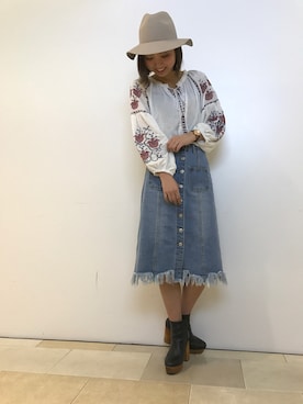 「SpRay（スプレイ）のアイテム」を使った、SpRay池袋PARCO店さん（レディース・165cm）の春コーディネート