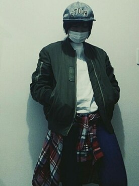 「roots（ルーツ）のアイテム」を使った、ゆうさん（メンズ・155cm）の春コーディネート