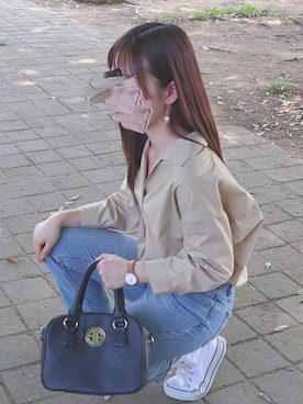 ブラウン系のアイテムを使った ストレートヘアー の人気ファッションコーディネート Wear