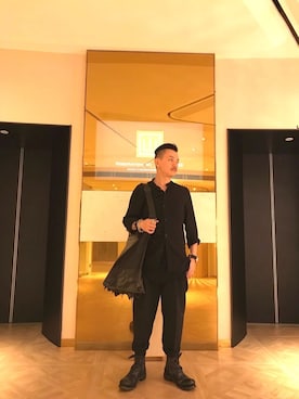 「CAROL CHRISTIAN POELL（キャロルクリスチャンポエル）のアイテム」を使った、Bさん（メンズ・171cm）の冬コーディネート