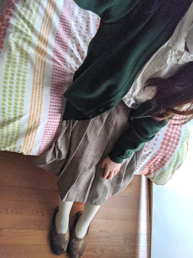 「靴下屋（クツシタヤ）の靴下屋/ 110デニール プレミアムタイツ M～Lサイズ（タイツ/ストッキング）」を使った、sanosukeさん（レディース・152cm）の春コーディネート