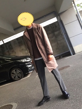 「レトロ」｜「アイテム（スリッポン）」を使った、MASAさん（メンズ・175cm）の秋コーディネート