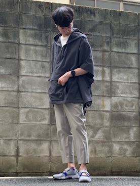 「stein（シュタイン）のアイテム（パーカー）」を使った、MASAさん（メンズ・175cm）の春コーディネート