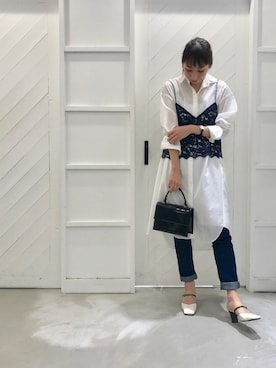 「Banner Barrett（バナーバレット）のアイテム（ワンピース/ドレス）」を使った、n a t s uさん（レディース・156cm）の春コーディネート