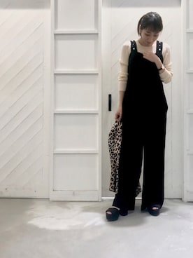 「Banner Barrett（バナーバレット）のアイテム（つなぎ/オールインワン）」を使った、n a t s uさん（レディース・156cm）の春コーディネート