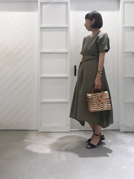 「アイテム（腕時計）」を使った、n a t s uさん（レディース・156cm）の夏コーディネート