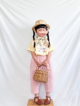 「アイテム（サンダル）」を使った、naa_booさん（キッズ・110cm）の夏コーディネート