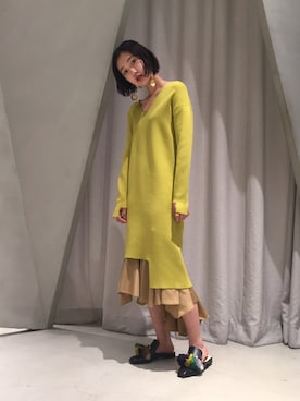 「マーメイドライン」｜haruna  yasudaさん（レディース・168cm）の冬コーディネート