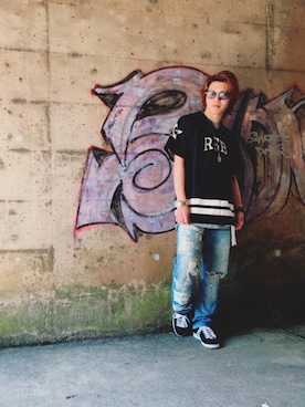 「REBTRAIT（レブトレイト）のアイテム」を使った、ときぞーさん（メンズ・170cm）の夏コーディネート