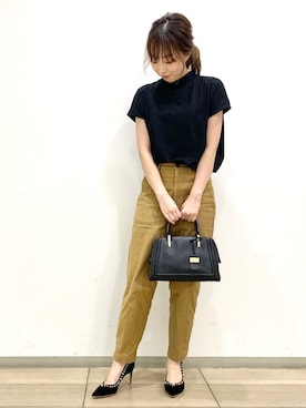 「interstaple（インターステイプル）のアイテム」を使った、tomomiさん（レディース・159cm）の夏コーディネート