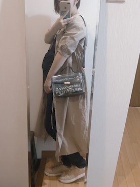 「RETRO GIRL（レトロガール）のアイテム（シャツワンピース）」を使った、ともぴのこさん（レディース・161cm）の秋コーディネート