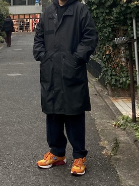 「原宿」｜「アイテム（モッズコート）」を使った、BMSさん（メンズ・175cm）の春コーディネート