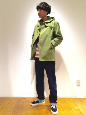 tominagaさんの「2WAY 丸襟コート MEN」を使ったコーディネート