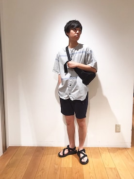 「Chaco（チャコ）のアイテム」を使った、tominagaさん（メンズ・172cm）の春コーディネート