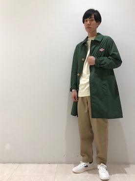 「DANTON（ダントン）のアイテム（パンツ）」を使った、tominagaさん（メンズ・172cm）の春コーディネート