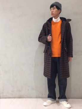 「アイテム（ダッフルコート、その他）」を使った、tominagaさん（メンズ・172cm）の秋コーディネート