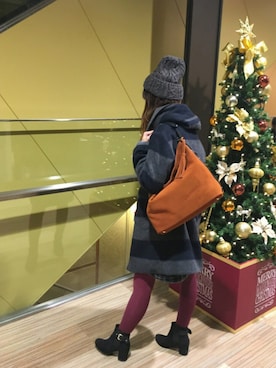「TOPKAPI（トプカピ）のアイテム（帽子）」を使った、marronさん（レディース・155cm）の冬コーディネート