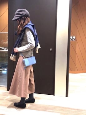 「TOPKAPI（トプカピ）のアイテム（財布/小物）」を使った、marronさん（レディース・155cm）の冬コーディネート