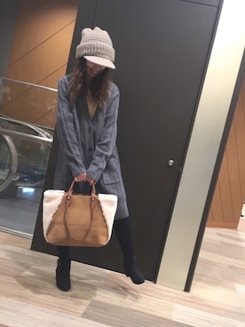 「TOPKAPI（トプカピ）のアイテム（キャスケット）」を使った、marronさん（レディース・155cm）の冬コーディネート