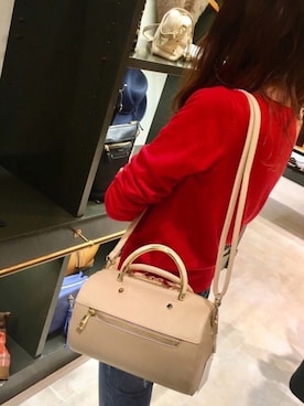 「TOPKAPI（トプカピ）のアイテム（ショルダーバッグ）」を使った、marronさん（レディース・155cm）の冬コーディネート