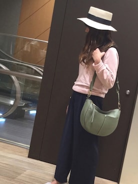 「TOPKAPI（トプカピ）のアイテム（帽子）」を使った、marronさん（レディース・155cm）の春コーディネート