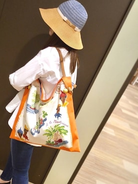 「TOPKAPI（トプカピ）のアイテム（帽子）」を使った、marronさん（レディース・160cm）の春コーディネート