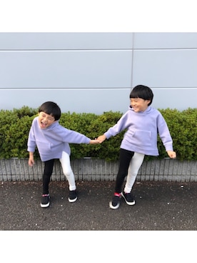 「CIAOPANIC TYPY（チャオパニックティピー）のアイテム（シューズ）」を使った、kanako0304さん（キッズ・110cm）の秋コーディネート