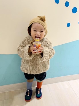 「Rylee + Cru（ライリーアンドクルー）のアイテム」を使った、kanako0304さん（キッズ・90cm）の冬コーディネート