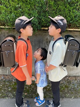 「GLAZOS（グラソス）のアイテム（トップス）」を使った、kanako0304さん（キッズ・128cm）の夏コーディネート