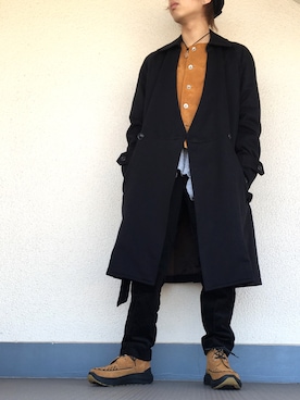 「Azuma.（アズマ）のアイテム（パンツ）」を使った、memento moriさん（メンズ・167cm）の冬コーディネート