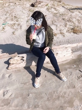 「ワークマン女子」｜「アイテム（その他）」を使った、共兄さん（レディース・153cm）の秋コーディネート