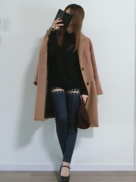 Mさん（レディース・157cm）の冬コーディネート