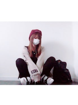 「ENVYM（アンビー）のアイテム（ブルゾン）」を使った、Mさん（レディース・157cm）の秋コーディネート