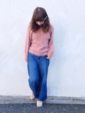 「田中里奈」｜な͜͡お͜͡な͜͡さん（レディース・155cm）の冬コーディネート