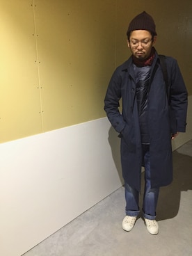 「DESCENTE ALLTERRAIN（デサント　オルテライン）のアイテム（トップス）」を使った、KIMURAさん（メンズ・175cm）の冬コーディネート