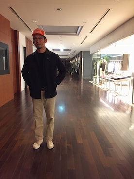 「メッシュキャップ」｜「アイテム（その他アウター）」を使った、KIMURAさん（メンズ・175cm）の夏コーディネート