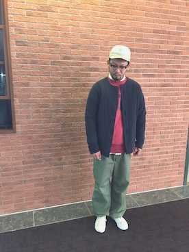 「DESCENTE ALLTERRAIN（デサント　オルテライン）のアイテム（トップス）」を使った、KIMURAさん（メンズ・175cm）の冬コーディネート