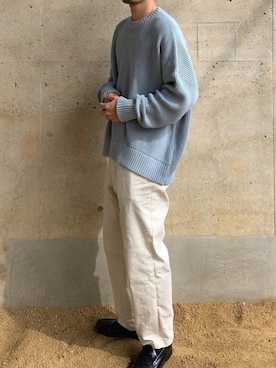「yoko sakamoto（ヨーコサカモト）のアイテム（トップス）」を使った、KENさん（メンズ・176cm）の春コーディネート