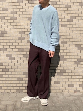 「yoko sakamoto（ヨーコサカモト）のアイテム（トップス）」を使った、KENさん（メンズ・176cm）の春コーディネート