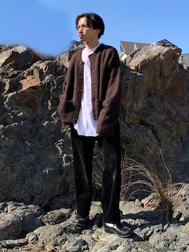 「WEEJUNS（ウィージャンズ）のアイテム」を使った、KENさん（メンズ・176cm）の冬コーディネート