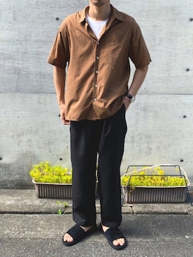 「LARS LARSEN（ラースラーセン）のアイテム」を使った、KENさん（メンズ・176cm）の春コーディネート