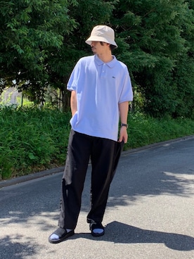 「LACOSTE」｜「アイテム（腕時計）」を使った、KENさん（メンズ・176cm）の夏コーディネート