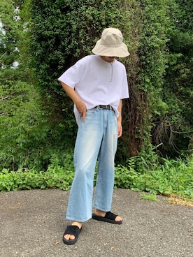「woadblue（ウォードブルー）のアイテム（パンツ）」を使った、KENさん（メンズ・176cm）の夏コーディネート