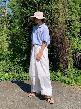 「KIJIMA TAKAYUKI」｜「アイテム（サンダル）」を使った、KENさん（メンズ・176cm）の夏コーディネート