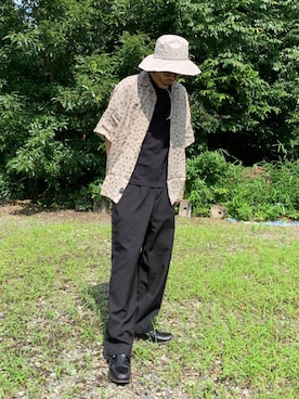 「Hanes」｜「アイテム（帽子）」を使った、KENさん（メンズ・176cm）の夏コーディネート