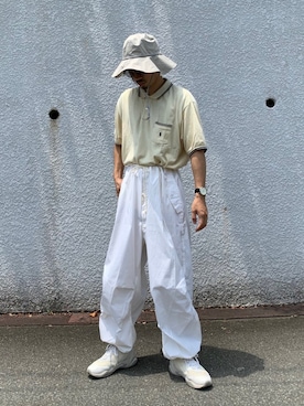 「LARS LARSEN（ラースラーセン）のアイテム」を使った、KENさん（メンズ・176cm）の夏コーディネート