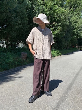 「KIJIMA TAKAYUKI」｜「アイテム（モカシン/デッキシューズ）」を使った、KENさん（メンズ・176cm）の秋コーディネート