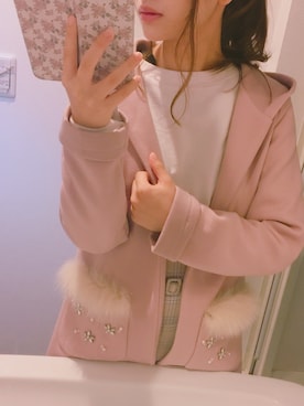 「tocco closet（トッコ　クローゼット）のアイテム（その他アウター）」を使った、Rihoさん（レディース・156cm）の秋コーディネート