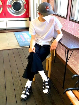 「メゾン キツネ(MAISON KITSUNE)」｜珍さん(相互◎)さん（メンズ・173cm）の春コーディネート
